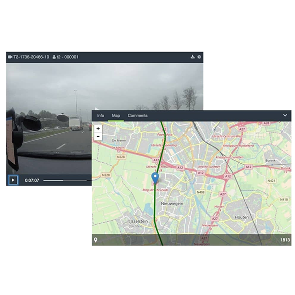 Lokalizacja GPS kamery Bodycam - ZEPCAM Manager 2
