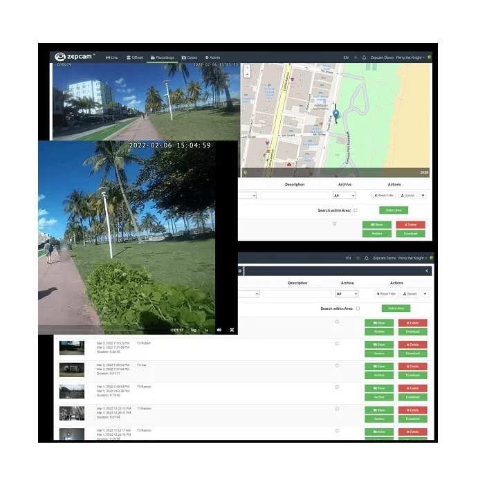 police body cameras-ZEPCAM Manager